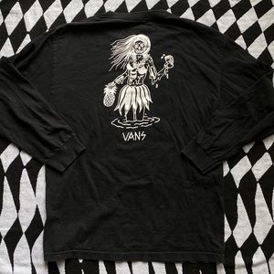 Vans Off The Wall Long Sleeve Tee Shirt Size Large